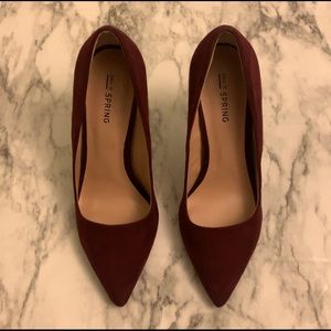 Maroon Pumps *only worn once*